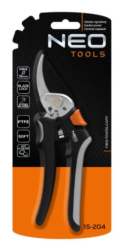 Kerekes ágvágó 200 mm, 18 mm-es hatótávolsággal, fogaskerékkel