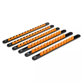   1/4", 3/8", 1/2"-os dugókulcstartók - 6 darabos készlet