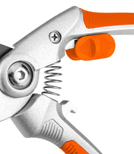 Üllős metszőolló 210 mm, hatótávolság 20 mm, alumínium, TPR gumibevonatú nyél