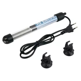   Incalzitor pentru acvariu cu termostat, RS Electrical, 50W, 230V AC, 50 l, Cablu 86 cm, Negru