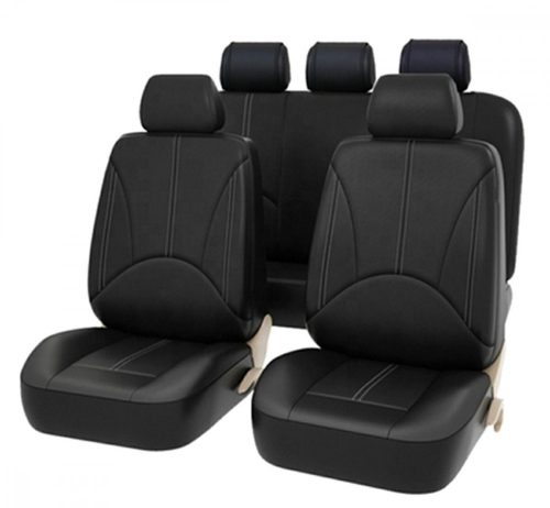 AG338E Eco-bőr üléshuzatok, fekete
