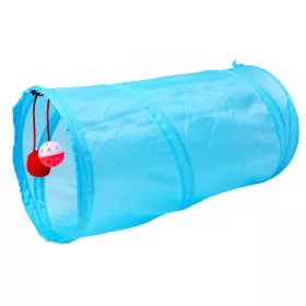   Jucarie pentru pisica de tip Tunel, lungime 50 cm, culoare albastru