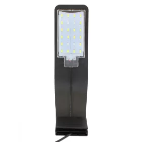   Lampa LED pentru acvariu, Aptel, plastic, 24 diode, alb rece si albastru, negru