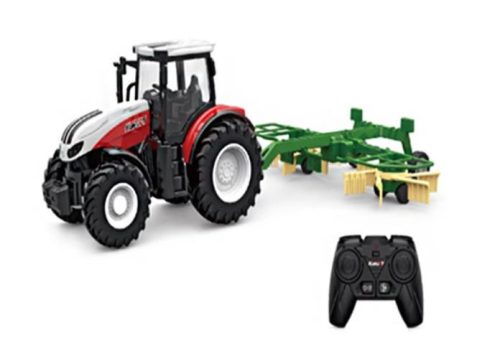 Mezőgazdasági traktor szénarendezővel 1:24 2,4GHz RTR