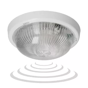   7070T-ALFA / MS, világítótest mozgásérzékelővel, 100W, E27, IP44, átlátszó üveg