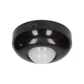 360 fokos mozgásérzékelő. IP20, 1200W, fekete