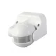 Mozgásérzékelő 180 fokos, függőleges állítás, IP44, 1200 W, fehér