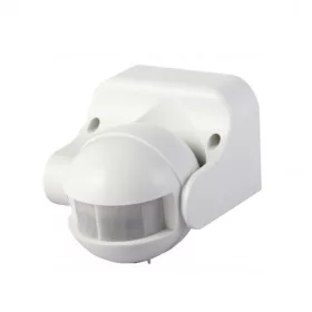   Mozgásérzékelő 180 fokos, függőleges állítás, IP44, 1200 W, fehér