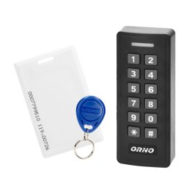   Kódzár kártya és proximity tag olvasóval, IP20, Antracit, Vendég funkcióval