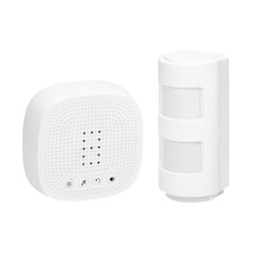   Vezeték nélküli mozgásérzékelő hang- és fényjelzéssel, IP44, 300m, 16 érzékelőig bővíthető, 4 zónáig