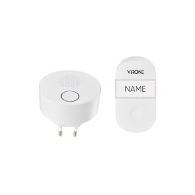   Vezeték nélküli csengő SONUS AC, hálózat, elem nélküli gomb, tanuló rendszer, 38 hang, 100 m