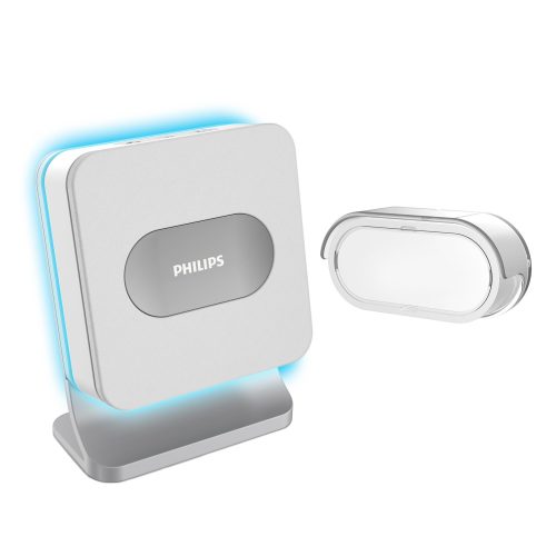 Philips WelcomeBell Color, vezeték nélküli csengő, elemmel működő, 8 hangos, 300m