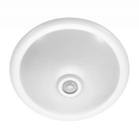   ROVO PC, mennyezeti világítás mozgásérzékelővel 360st, 2x40W, E27, IP20, polikarbonát opál