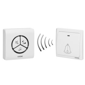   Vezeték nélküli csengő WAYO AC, hálózati, elemmentes nyomógombos, tanulási rendszer, 25 hang, 80m