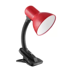   LATSA, asztali lámpa Klipszel, 40W, E27, acél + műanyag, piros