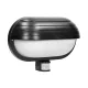 MUSAM kerti lámpatest mozgásérzékelővel, 180°, 1x60W, E27, IP44, redőnnyel, műanyag, fekete