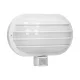 LASO, kerti lámpatest mozgásérzékelővel 180 °, 1x60W, E27, IP44, műanyag, fehér
