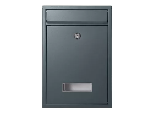 Klasszikus acél postaláda, antracit