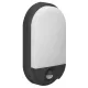 NEFRYT LED 15W, kerti lámpatest mozgásérzékelővel, 1100lm, IP54, 4000K, fekete