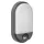 NEFRYT LED 10W, kerti lámpatest PIR mozgásérzékelővel, 800lm, IP54, 4000K, szürke