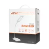 AMET LED DIM 6W, asztali lámpa, 360lm, 3000K, fehér, szabályozható fényerővel