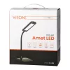 AMET LED DIM 6W, asztali lámpa, 360lm, 3000K, fekete, szabályozható fényerővel