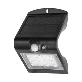   SILOE LED 1.5W, napelemes lámpa mozgásérzékelővel 120°, 190lm, IP65, 4000K, 1200mAh, dupla fényforrás, fekete