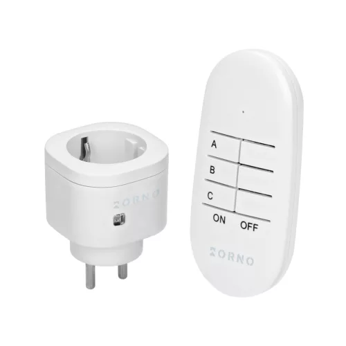 Vezeték nélküli mini konnektor távirányítóval 1+1, Schuko változat