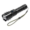 LED zseblámpa 15W, 1200lm, 3000mAh, zoom funkció, digitális akkumulátorjelző