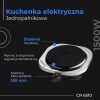 CR 6510 Egyégős elektromos főzőlap