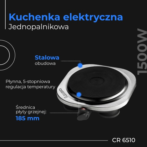 CR 6510 Egyégős elektromos főzőlap