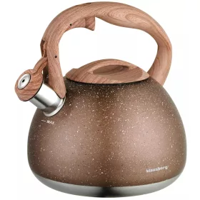 Hagyományos vízforraló 2,8 l, barna márvány Klausberg
