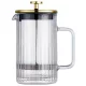 Dugattyús kávé-/teafőző, üveg, 0,60l, Klausberg, kb-7760