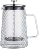 Dugattyús kávé-/teafőző, üveg, 1l, Klausberg, kb-7764