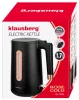 Elektromos vízforraló, fekete/rozzáarany, 1,7 l, klausberg, kb-7889