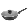 Márvány wok serpenyő 28 cm fedővel, klausberg kb-7990