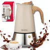 Acél eszpresszó kávéfőző, 600 ml, indukciós, Klausberg kb-7997