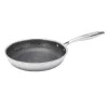 Méhsejtes tapadásmentes serpenyő, 24 cm, 3 rétegű, 304 acél, PFOA-mentes