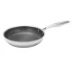 Méhsejtes tapadásmentes serpenyő, 24 cm, 3 rétegű, 304 acél, PFOA-mentes