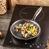 Méhsejtes tapadásmentes serpenyő, 24 cm, 3 rétegű, 304 acél, PFOA-mentes