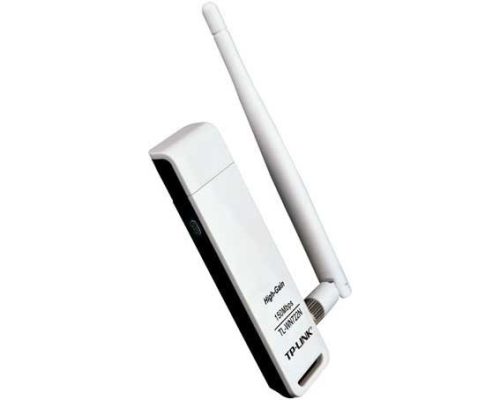 TP-LINK TL-WN722N Wi-Fi USB kártya + 4dBi antenna, b / g / n, 150 Mb / s