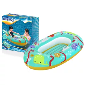 Felfújható gyerek tutaj 119 cm x 79 cm kék Bestway 34009
