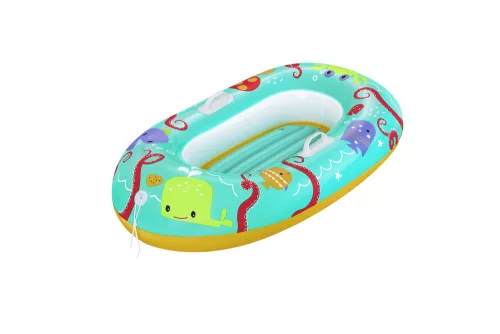 Felfújható gyerek tutaj 119 cm x 79 cm kék Bestway 34009