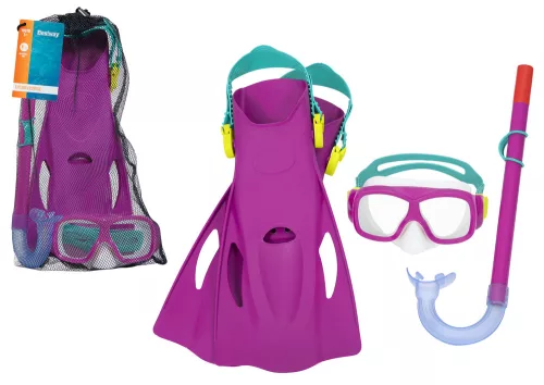 Bestway 25019 Rózsaszín Búvárkészlet: Maszk, Snorkel, Uszonyok