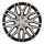 Hubcap Dakar NC 15" dísztárcsa ezüst és fekete króm csavarokkal 1db