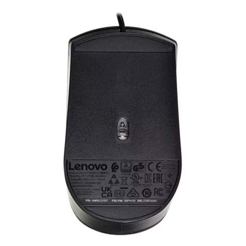 Lenovo 300 USB egér gx30m39704 (optikai; 1600 dpi; fekete)