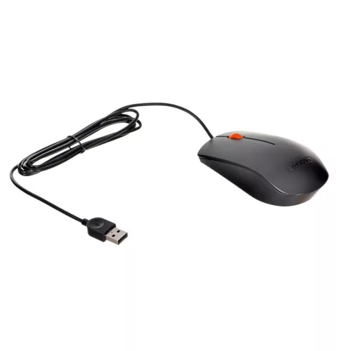 Lenovo 300 USB egér gx30m39704 (optikai; 1600 dpi; fekete)