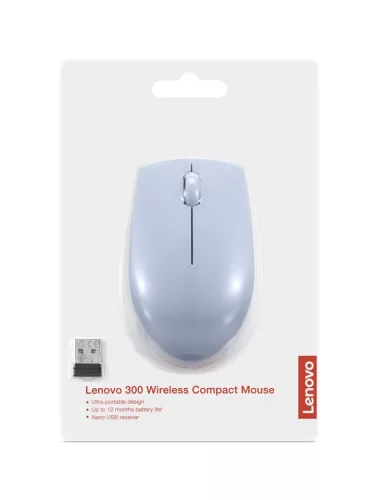 Lenovo Compact 300 vezeték nélküli optikai egér, kék