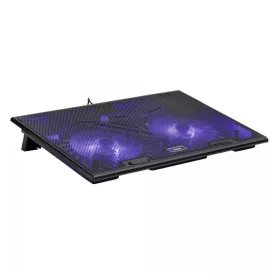 Hűtőpad ms cool d105 led 2x usb fekete
