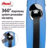Flexi automata póráz New Classic S szalaggal 5 m - kutyáknak 15 kg-ig, kék